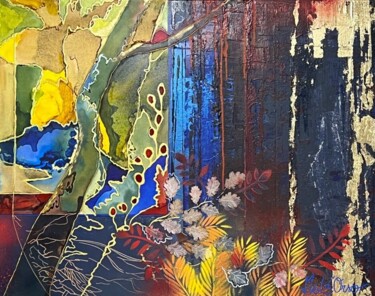 Painting titled "l'arbre dans le jar…" by Marie-Laure D'Orso, Original Artwork, Acrylic