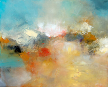 Peinture intitulée "La clé des champs" par Marianne Quinzin, Œuvre d'art originale, Acrylique Monté sur Châssis en bois