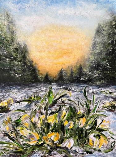 Flowers of hope 绘画 标题为“Flowers of hope” 由Daria Sugrobova, 原创艺术品, 油