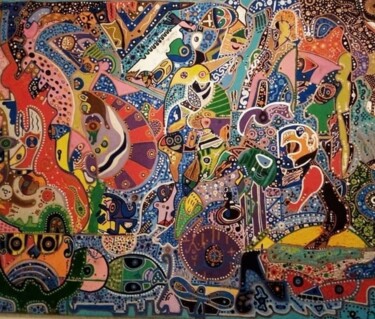 「Vague」というタイトルの絵画 Soufiane Chaouaouによって, オリジナルのアートワーク, アクリル