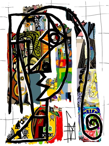 数字艺术 标题为“processus  de l'oub…” 由Franck Vidal, 原创艺术品, 数字油画
