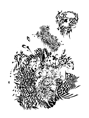 Drawing titled "Games 004242 (Very…" by Alex Henk, Original Artwork, Ink