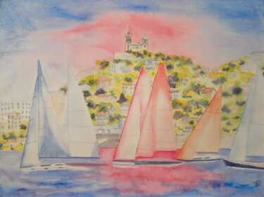 Peinture intitulée "AQUARELLE originale…" par Isabelle Redonnet, Œuvre d'art originale, Aquarelle