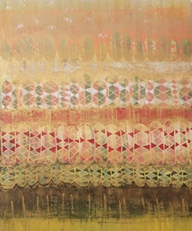 Painting titled "MINDSCAPE" by Mathias Sager, Original Artwork, Acrylic Mounted on Wood Panel