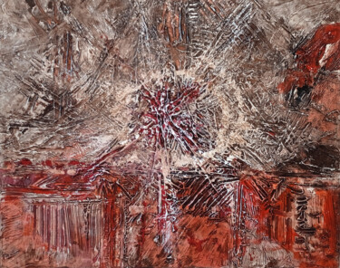 Pittura intitolato "ASTRATTO VIRUS" da Peppeluciani, Opera d'arte originale, Acrilico