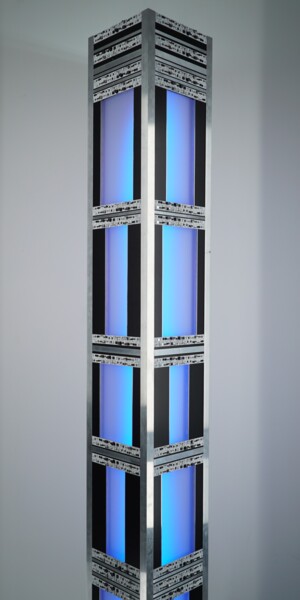 Design titled "Tour noire" by Luc Obukow, Original Artwork, Luminaire
