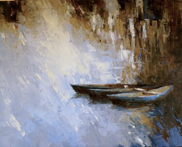 Calm Morning Peinture intitulée "Calm Morning" par Elena Mashajeva-Agraphiotis, Œuvre d'art originale, Huile