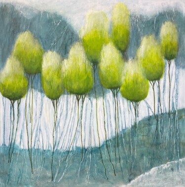 Tree Connection Painting titled "Tree Connection" by Natalie Aleksejeva (NatalieVerve), Original Artwork, Acrylic