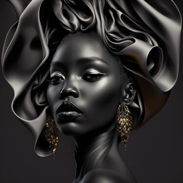 Digital Arts titled "Ever Deep" by China Alicia Rivera, Original Artwork, AI generated image