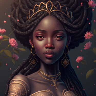 Digital Arts titled "Sandra Andreas" by China Alicia Rivera, Original Artwork, AI generated image