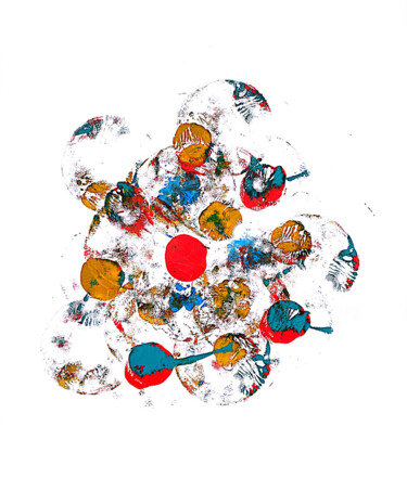 Peinture intitulée "Électron Libre" par Motifs By Sany, Œuvre d'art originale, Acrylique