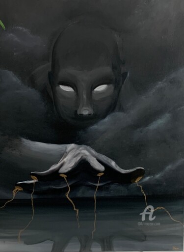 Peinture intitulée "Frénésie" par Opinoy, Œuvre d'art originale, Huile