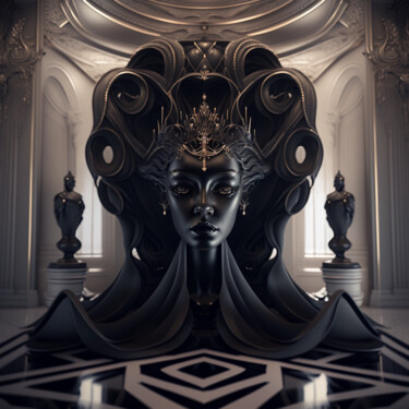 Digital Arts titled "Center Piece" by China Alicia Rivera, Original Artwork, AI generated image