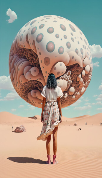 数字艺术 标题为“Un autre monde 3” 由Jean Luc Michon, 原创艺术品, AI生成的图像