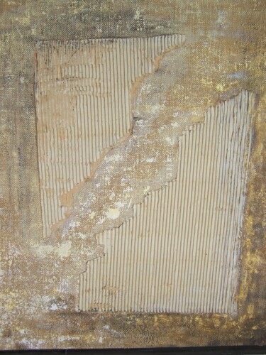 绘画 标题为“Fragment 1” 由Guanès Etchegaray, 原创艺术品, 拼贴 安装在木板上