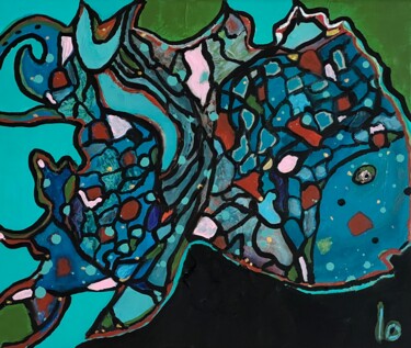 Painting titled "Garden" by Lo Doré (Lo), Original Artwork, Acrylic