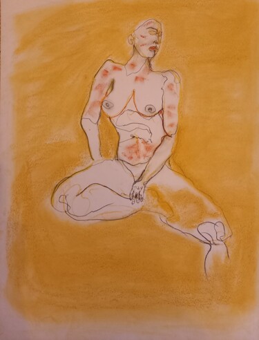 planète sable 3 图画 标题为“planète sable 3” 由Evelyne Cassan, 原创艺术品, 粉彩