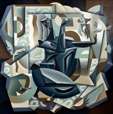 Confidence Peinture intitulée "Confidence" par Apollonas Soben, Œuvre d'art originale, Huile Monté sur Châssis en bois