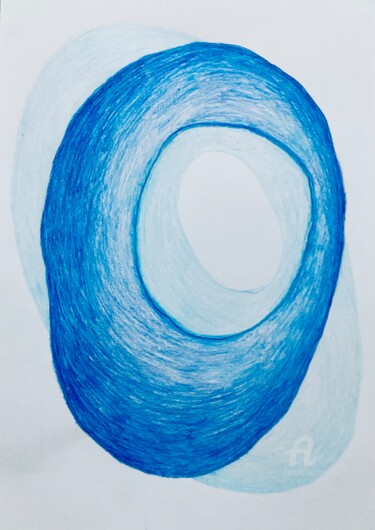 图画 标题为“WATER EYES” 由Abstractart.Style, 原创艺术品, 铅笔