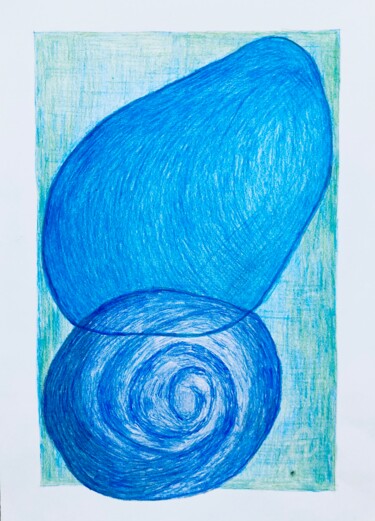 图画 标题为“MOVING WATER” 由Abstractart.Style, 原创艺术品, 铅笔