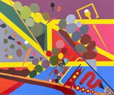 绘画 标题为“From mine to univer…” 由Boris C. Mibøy, 原创艺术品, 丙烯