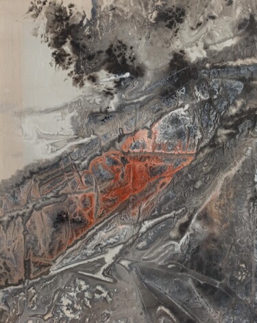 Peinture intitulée "Impression (grotte…" par Maïlys Girodon, Œuvre d'art originale, Acrylique Monté sur Châssis en bois