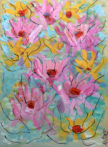Painting titled "Discrète douceur" by Jean Mirre, Original Artwork, Oil