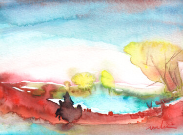 Painting titled "Dawn 31 bis" by Miki De Goodaboom, Original Artwork, Watercolor