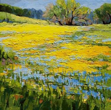 Painting titled "Happiness" by Elena Mashajeva-Agraphiotis, Original Artwork, Oil