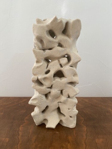 雕塑 标题为“TOTEM 14. Sculpture” 由Marie-Pierre Montet, 原创艺术品, 粘土