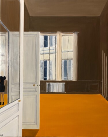 Peinture intitulée "Nouveau départ (2)" par Marie France Garrigues, Œuvre d'art originale, Huile Monté sur Châssis en bois