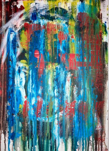 Peinture intitulée "Sagesse Heureuse" par Jérome Chuilon, Œuvre d'art originale, Acrylique