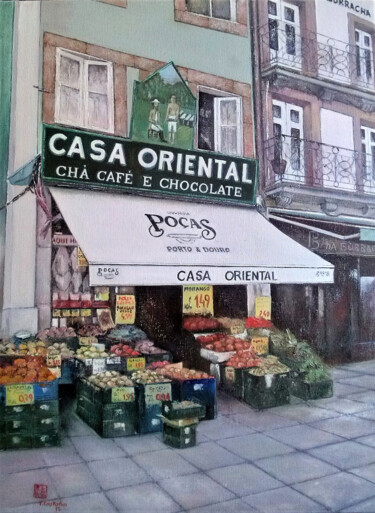 绘画 标题为“Casa Oriental- Opor…” 由Tomás Castaño, 原创艺术品, 油