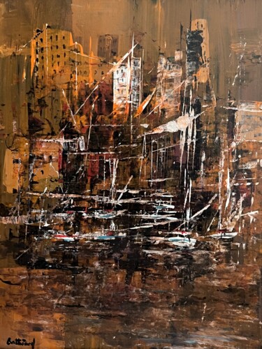 제목이 "Au coeur du port"인 미술작품 Daniel Bathiard로, 원작, 아크릴