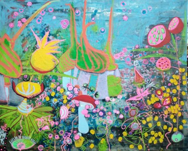 L'ÉVEIL 绘画 标题为“L'ÉVEIL” 由Isabelle Brisset, 原创艺术品, 颜料