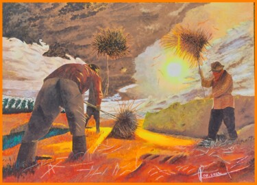 Pittura intitolato "Avant l'orage" da Reinhard Häussler, Opera d'arte originale, Acrilico