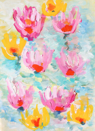 Painting titled "Soft feelings" by Jean Mirre, Original Artwork, Oil