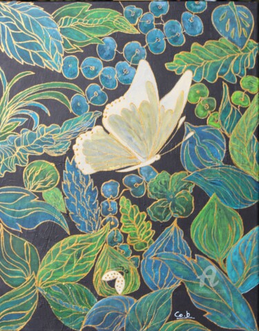 Souffle de douceur Peinture intitulée "Souffle de douceur" par Corinne Brossier (Atelier de l'imaginaire), Œuvre d'art originale, Acrylique