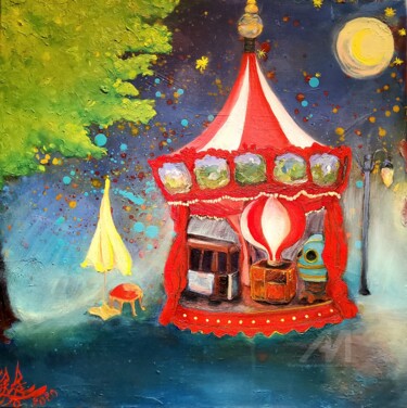 绘画 标题为“LE MANÈGE ENCHANTÉ” 由Isabelle Brisset, 原创艺术品, 油