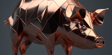 数字艺术 标题为“Puerco” 由Claudio Pincas Feldman, 原创艺术品, AI生成的图像