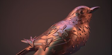 数字艺术 标题为“Bird 01” 由Claudio Pincas Feldman, 原创艺术品, AI生成的图像