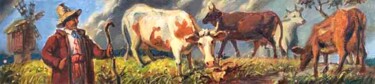 Malerei mit dem Titel "Before the storm" von Daniel Litvinov, Original-Kunstwerk, Öl
