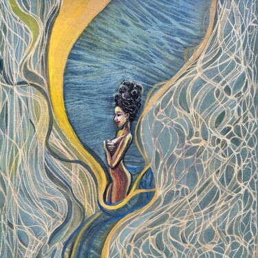 绘画 标题为“African woman body…” 由Julia Brinkfrau, 原创艺术品, 油