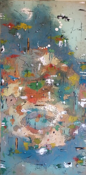 Peinture intitulée "Cosmos" par Emmanuelle Gaillard, Œuvre d'art originale, Acrylique Monté sur Châssis en bois