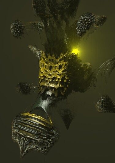 数字艺术 标题为“Bulbous Evolving” 由Russell Newell, 原创艺术品, 三维建模