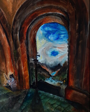 Schilderij getiteld "Study of Franz Ludw…" door Amazeigh Bouzékri, Origineel Kunstwerk, Olie Gemonteerd op Frame voor houten…