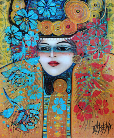 Peinture intitulée "PICASSO LOVED ME 3" par Albena Vatcheva, Œuvre d'art originale, Huile Monté sur Châssis en bois