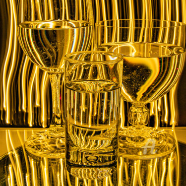 Photographie intitulée "rayon d'or" par Annick Sabatier, Œuvre d'art originale, Light Painting