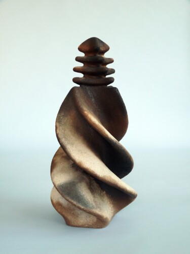 Sculpture titled "BIONIC ROCKET D12RT…" by Arne Petersen, Original Artwork, Terra cotta