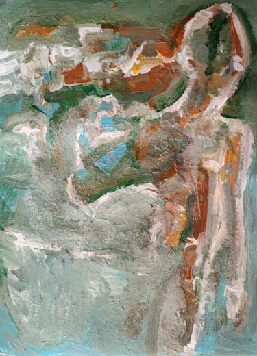 Painting titled "Foreshadowed (9,202…" by Andrew Walaszek, Original Artwork, Acrylic Mounted on Cardboard